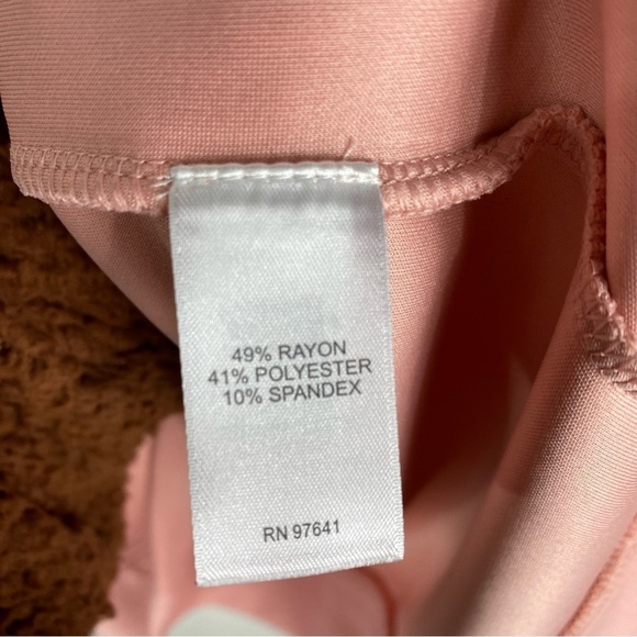 J. Jill Fit Stretchy Elastic Waist Pullover Sweatshirt Salmon Pink XS Petite - Picture 4 of 5